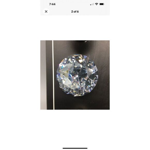 6 Badgley Mischka Faceted Round Crystal Drawer Knob Set Cabinet Door Pull Luxury - Picture 6 of 7